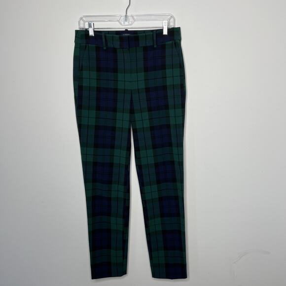 J Crew Ruby Pants Womens 6 Plaid Full Length Reimagined Stretch Office Workwear - Picture 2 of 8